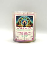 Load image into Gallery viewer, Abundance Candle — Reiki-Charged Soy Wax Intention + Massage Candle for Prosperity, Wealth & Overflow
