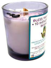 Load image into Gallery viewer, Bless This Home to Infinity and Beyond — Reiki-Charged Soy Wax Intention + Massage Candle for Home Blessing & Protection
