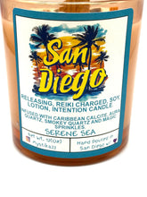 Load image into Gallery viewer, San Diego Candle – Reiki-Charged Intention Candle