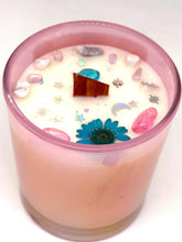 Load image into Gallery viewer, Calm the Fxck Down Candle |Reiki Charged Intention Candle |Soy Lotion Candle with Aura Quartz & Amethyst |Anxiety Relief | Relaxation Ritual