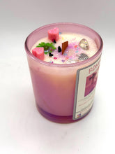 Load image into Gallery viewer, Romance Candle | Reiki Charged Intention Candle | Soy Lotion Candle  Strawberry Champagne Scent | Ritual for Love & Passion