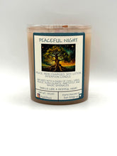 Load image into Gallery viewer, Peaceful Night Candle — Reiki-Charged Soy Wax Intention + Massage Candle for Rest, Serenity & Inner Calm