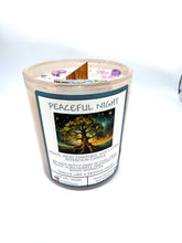 Load image into Gallery viewer, Peaceful Night Candle — Reiki-Charged Soy Wax Intention + Massage Candle for Rest, Serenity & Inner Calm