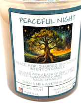 Load image into Gallery viewer, Peaceful Night Candle — Reiki-Charged Soy Wax Intention + Massage Candle for Rest, Serenity & Inner Calm