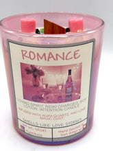 Load image into Gallery viewer, Romance Candle | Reiki Charged Intention Candle | Soy Lotion Candle  Strawberry Champagne Scent | Ritual for Love & Passion